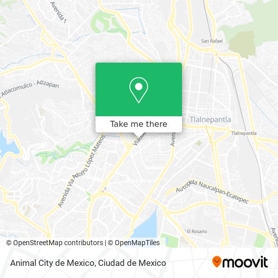 Mapa de Animal City de Mexico