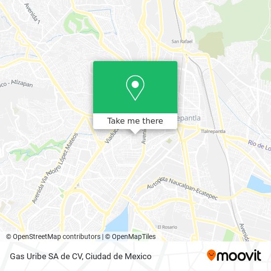 Gas Uribe SA de CV map