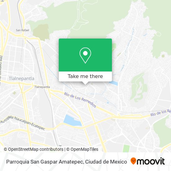 Parroquia San Gaspar Amatepec map