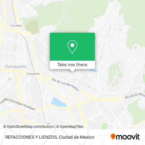 REFACCIONES Y LIENZOS map