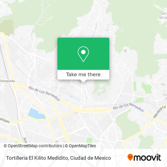 Mapa de Tortilleria El Kilito Medidito