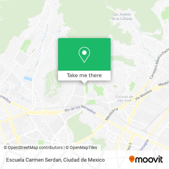Mapa de Escuela Carmen Serdan