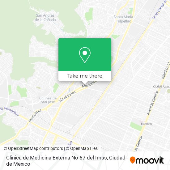 Mapa de Clinica de Medicina Externa No 67 del Imss