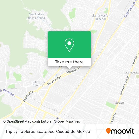Mapa de Triplay Tableros Ecatepec