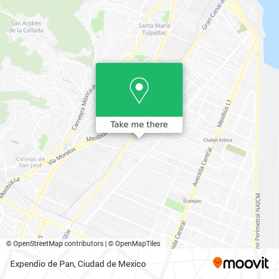 Expendio de Pan map