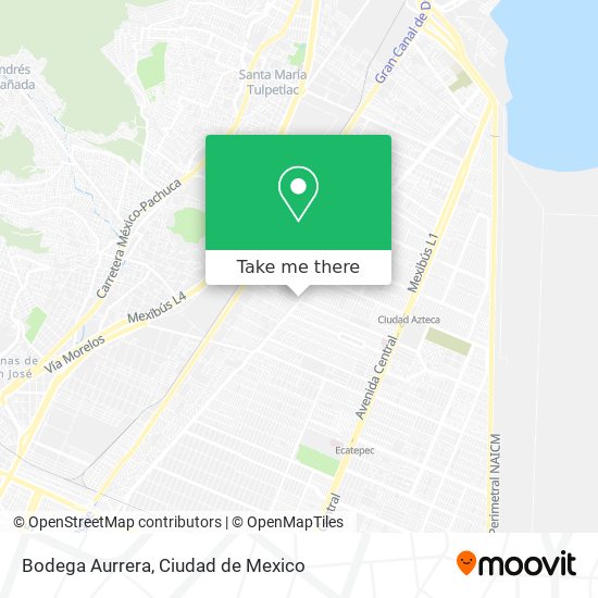 Mapa de Bodega Aurrera