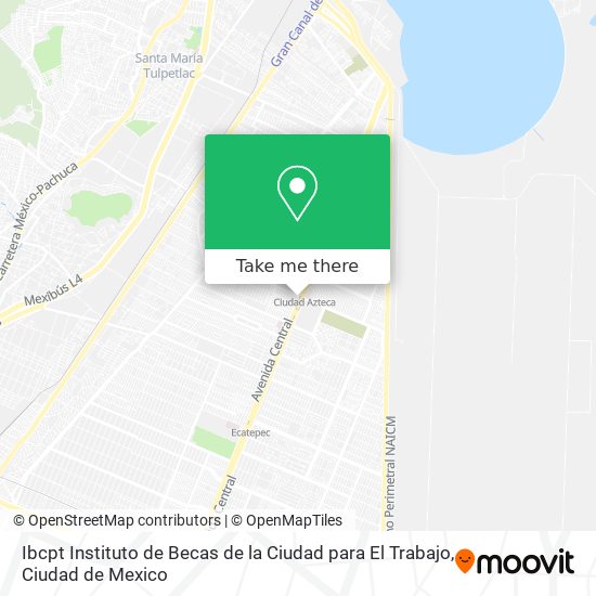 Mapa de Ibcpt Instituto de Becas de la Ciudad para El Trabajo