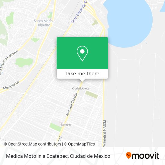 Mapa de Medica Motolinia Ecatepec