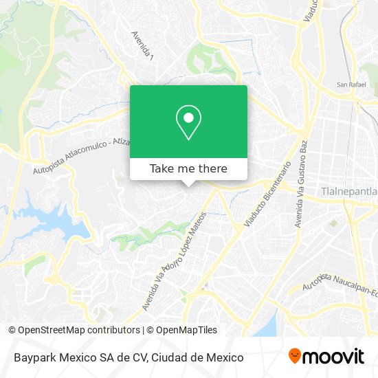 Mapa de Baypark Mexico SA de CV
