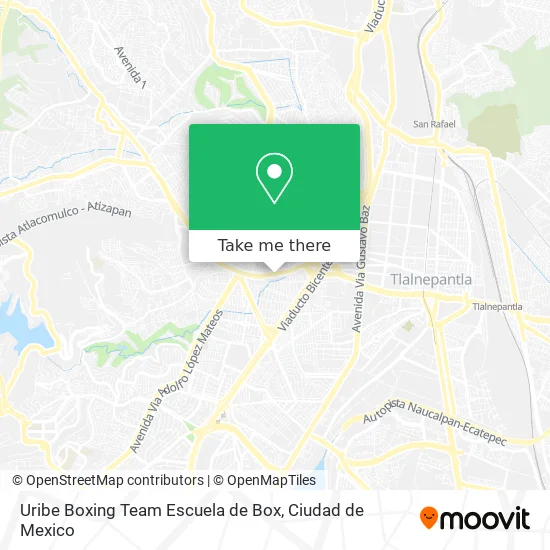 Uribe Boxing Team Escuela de Box map