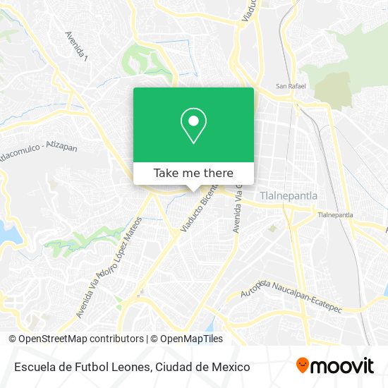 Escuela de Futbol Leones map