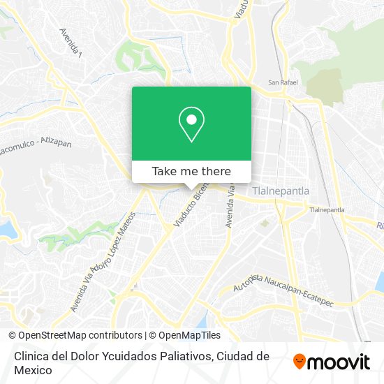 Clinica del Dolor Ycuidados Paliativos map