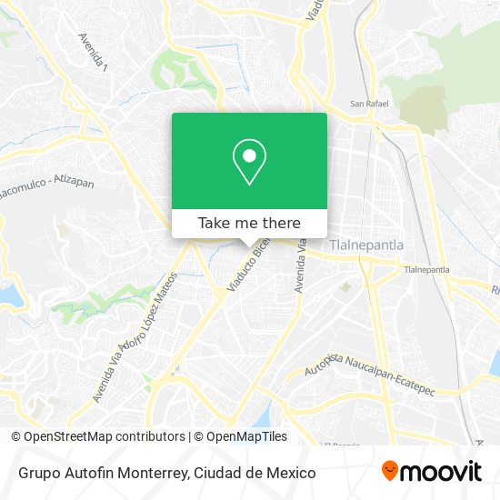 Mapa de Grupo Autofin Monterrey