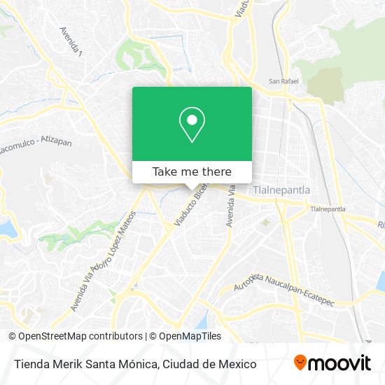 Mapa de Tienda Merik Santa Mónica