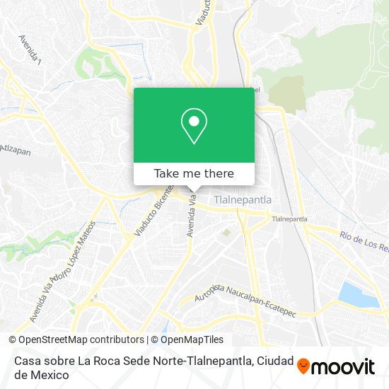 Casa sobre La Roca Sede Norte-Tlalnepantla map