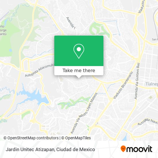 Jardin Unitec Atizapan map