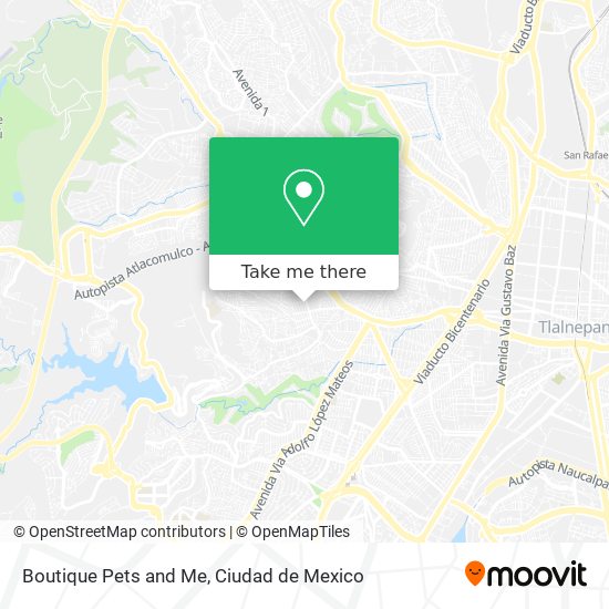 Boutique Pets and Me map