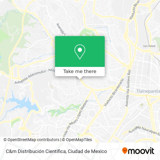 C&m Distribución Científica map