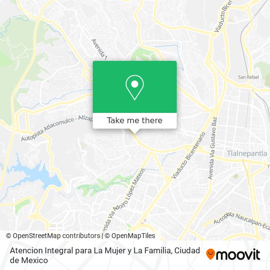 Atencion Integral para La Mujer y La Familia map