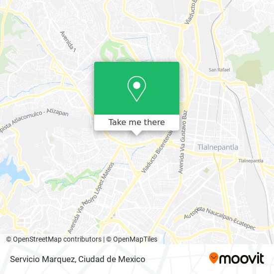 Servicio Marquez map