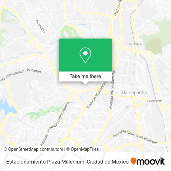 Estacionamiento Plaza Millenium map