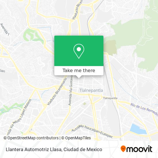 Llantera Automotriz Llasa map