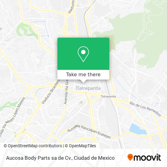 Aucosa Body Parts sa de Cv. map