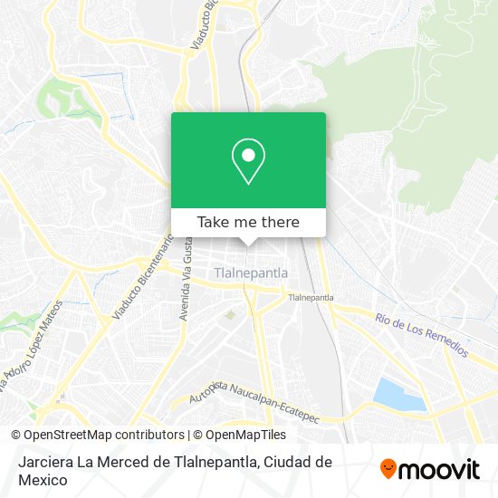 Jarciera La Merced de Tlalnepantla map