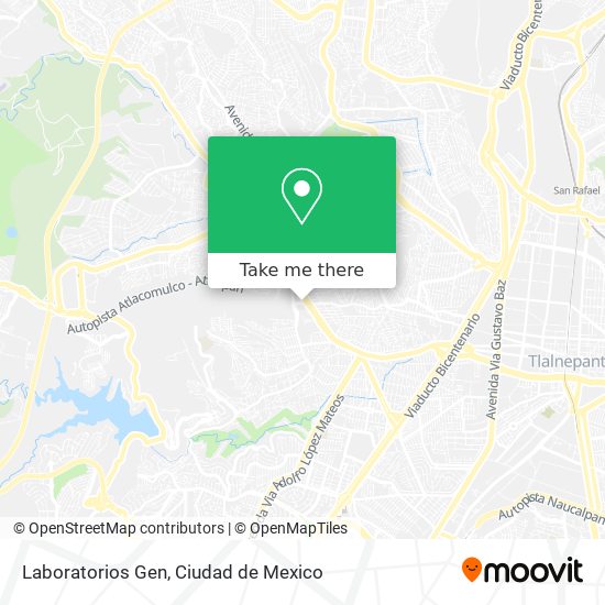 Laboratorios Gen map