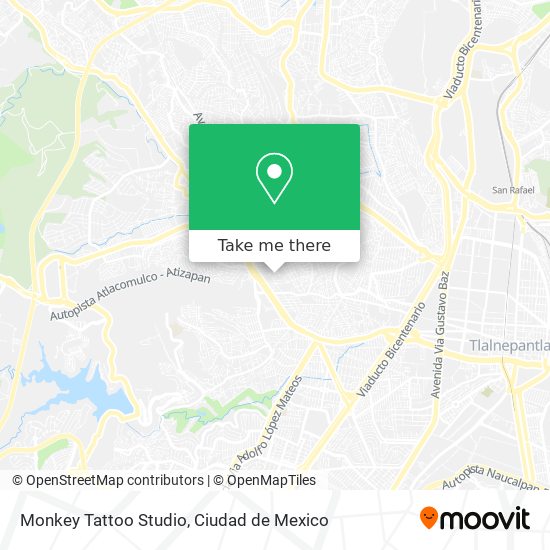 Monkey Tattoo Studio map