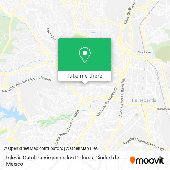Mapa de Iglesia Católica Virgen de los Dolores