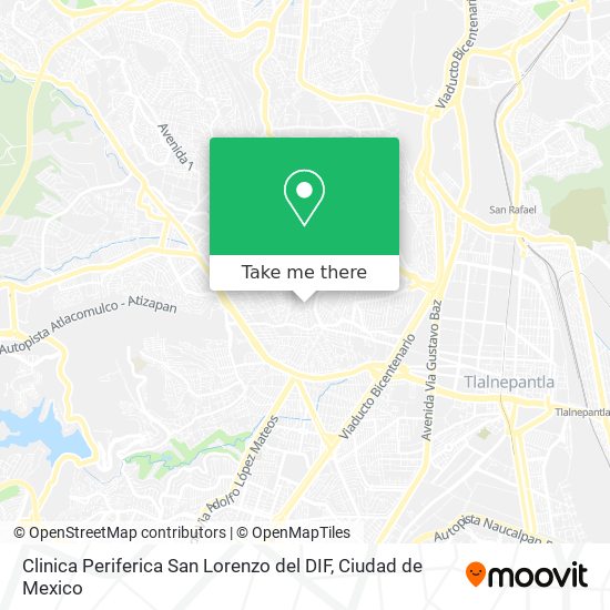 Clinica Periferica San Lorenzo del DIF map