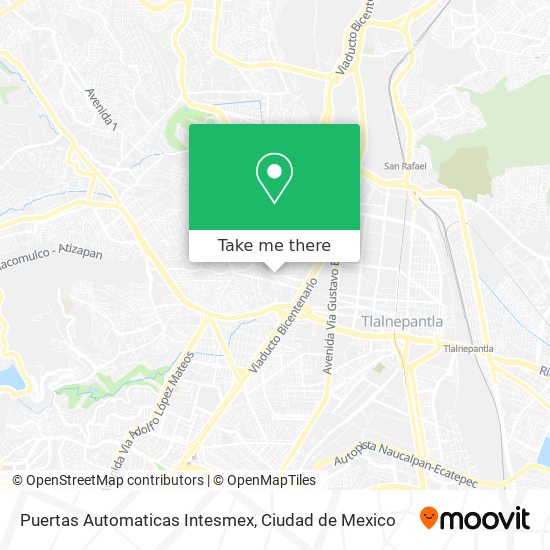 Mapa de Puertas Automaticas Intesmex