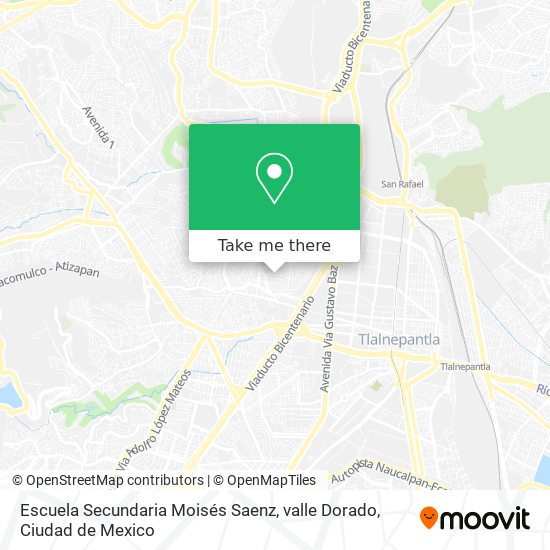 Escuela Secundaria Moisés Saenz, valle Dorado map