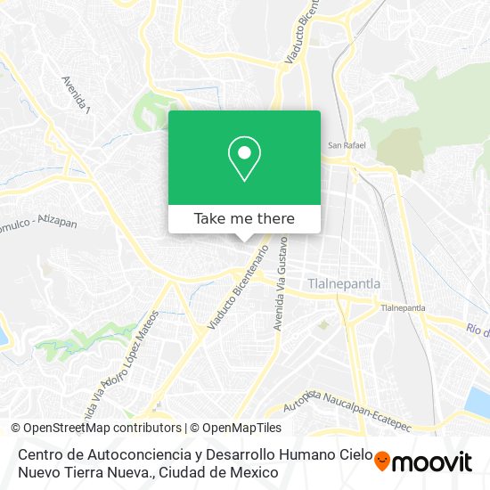 Centro de Autoconciencia y Desarrollo Humano Cielo Nuevo Tierra Nueva. map