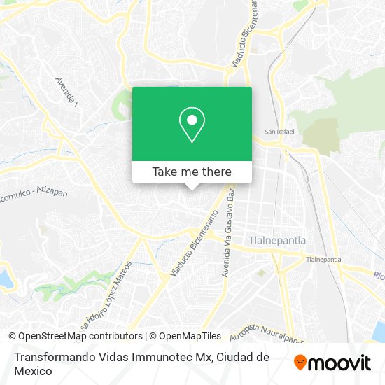 Mapa de Transformando Vidas Immunotec Mx