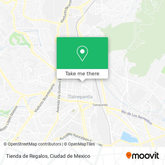 Tienda de Regalos map