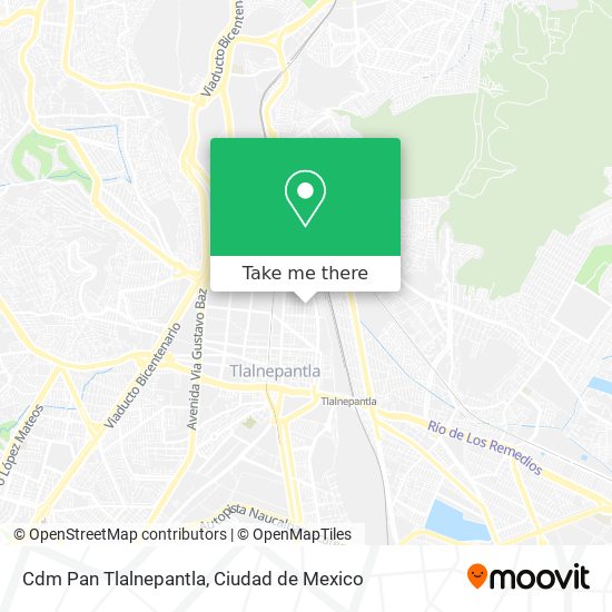 Mapa de Cdm Pan Tlalnepantla