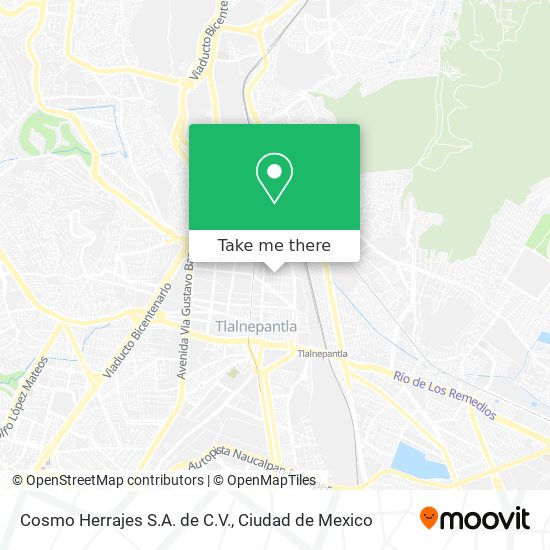 Mapa de Cosmo Herrajes S.A. de C.V.