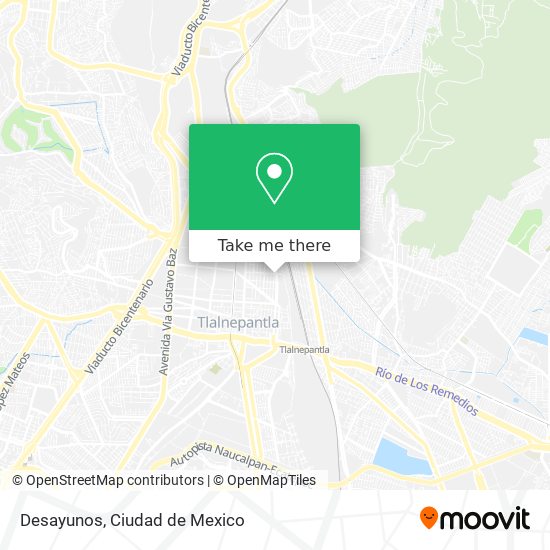 Mapa de Desayunos