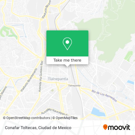 Conafar Toltecas map