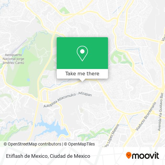 Mapa de Etiflash de Mexico