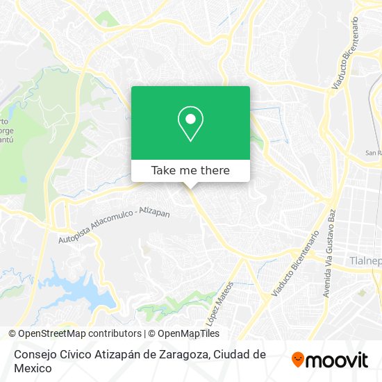 Consejo Cívico Atizapán de Zaragoza map