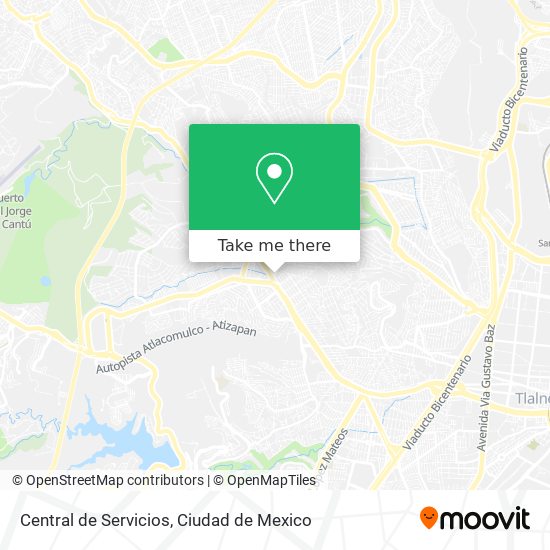 Central de Servicios map