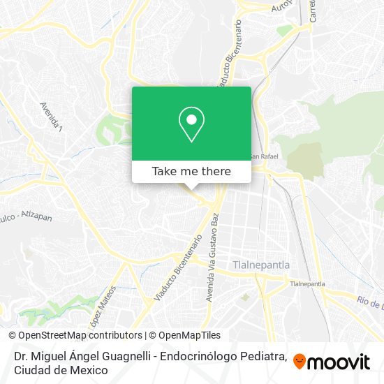Mapa de Dr. Miguel Ángel Guagnelli - Endocrinólogo Pediatra