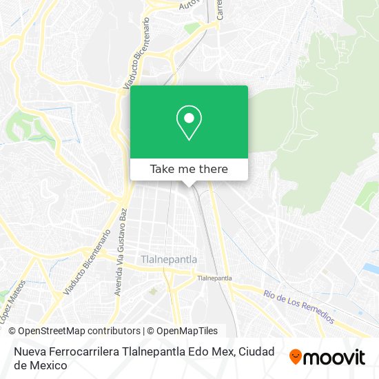 Nueva Ferrocarrilera Tlalnepantla Edo Mex map