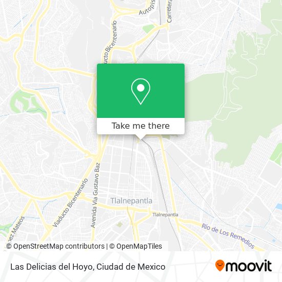 Las Delicias del Hoyo map