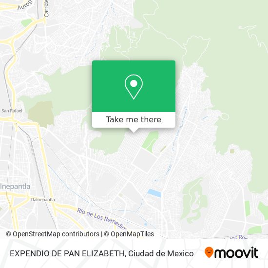 Mapa de EXPENDIO DE PAN ELIZABETH