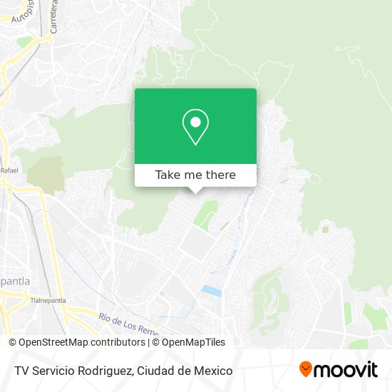 Mapa de TV Servicio Rodriguez