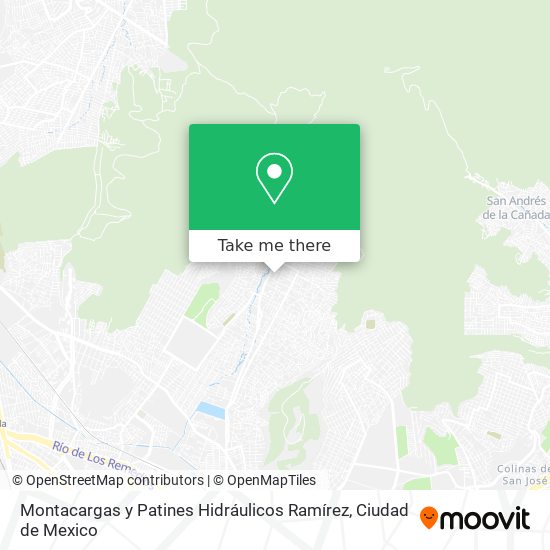 Mapa de Montacargas y Patines Hidráulicos Ramírez